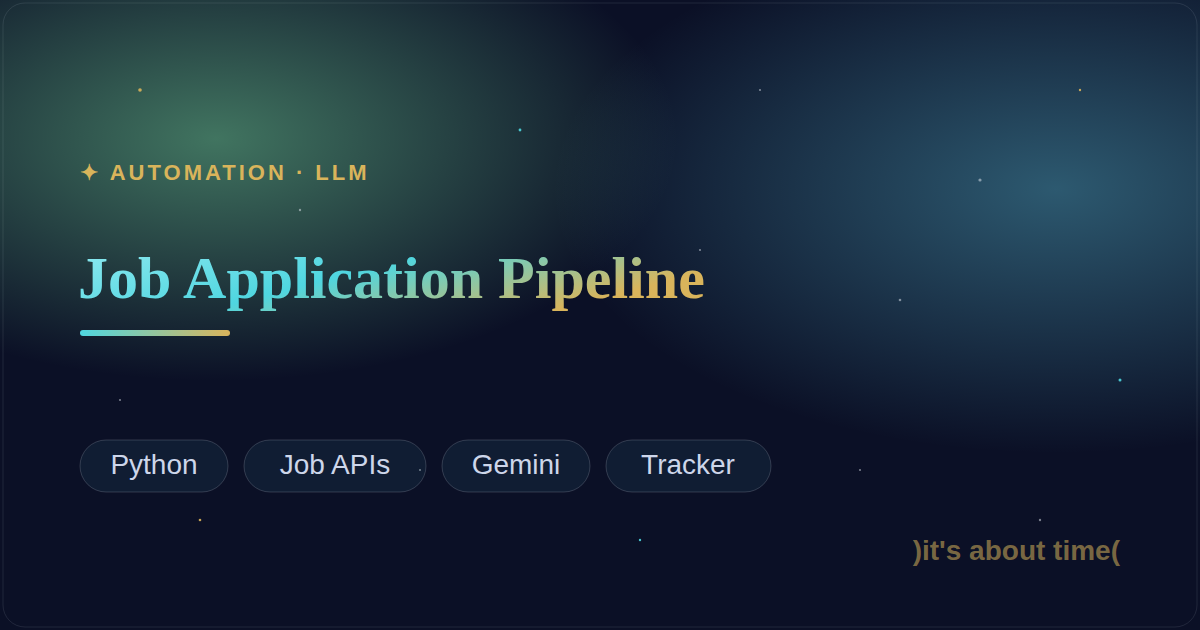 Job Application Pipeline cover art
