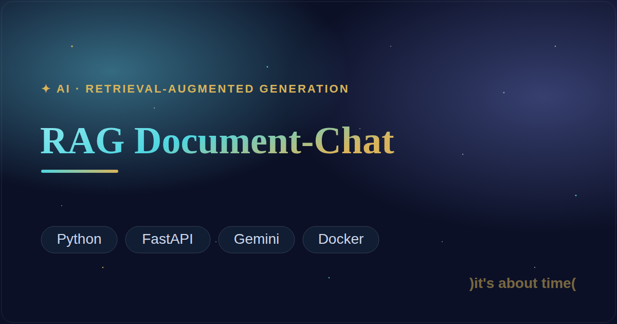 The RAG document-chat assistant answering a question with cited passages