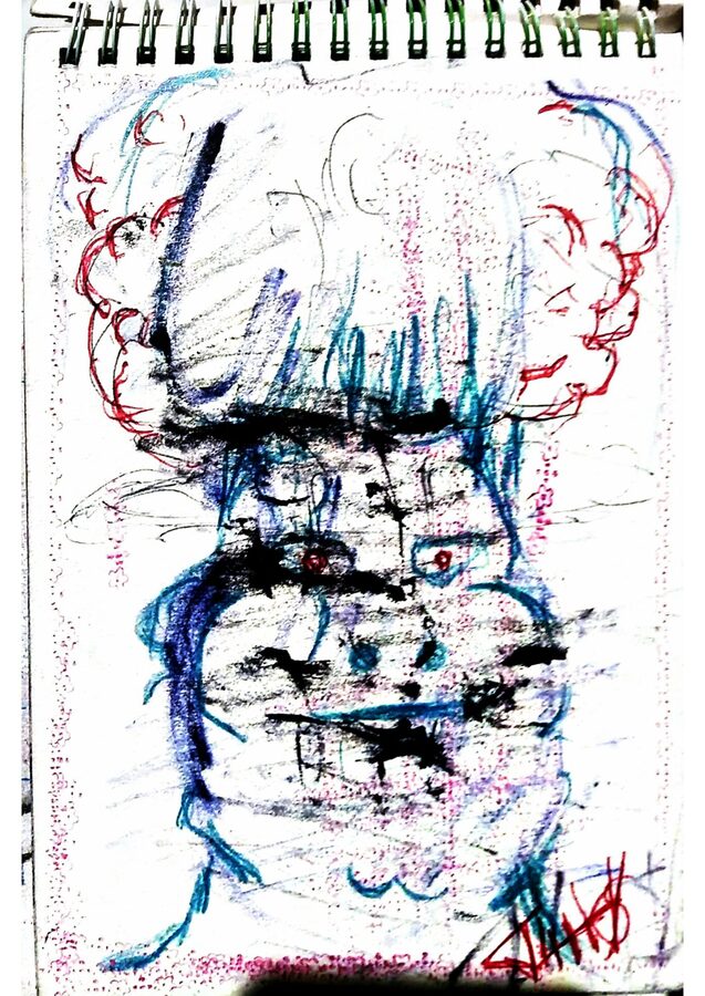 Hand-drawn sketchbook page accompanying Navigating the Possible